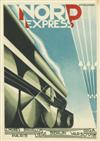 A. M. CASSANDRE (ADOLPHE MOURON, 1901-1968). ETOILE DU NORD / NORD EXPRES. Two flyers. Circa 1927. Each approximately 5x4 inches, 14x10